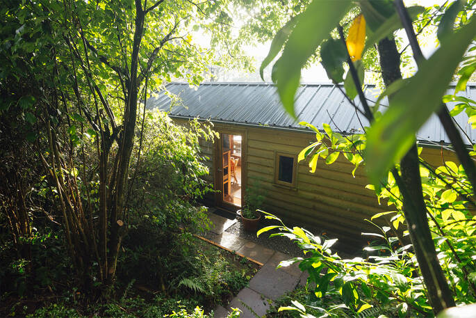 Entrance to the cabin