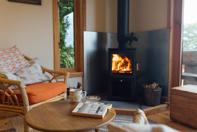 Wood burner as the main source of heat