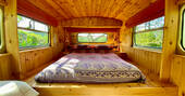 Double bed on the upper deck