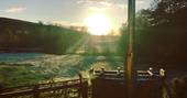 offa's pitch shropshire cabin glamping countryside hot tub sunrise