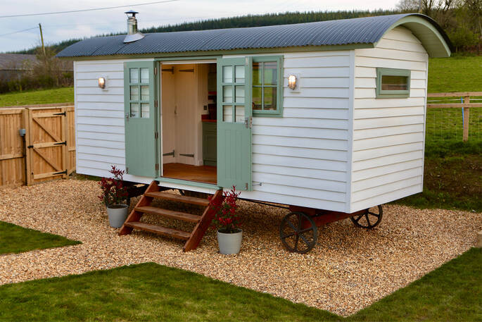 Oak Hut at Shropshire Shepherds Hut