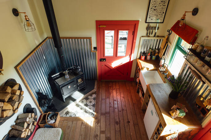 Interior view from above