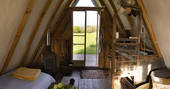 The Bivvy cabin interior, glamping, Ludlow, Shropshire
