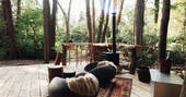 View from the decking