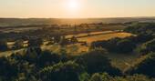 Sunset at Bewley Down Lodges