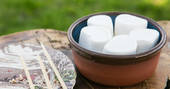 dimpsey shepherd's hut marshmallows