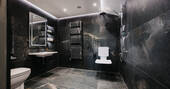Accessible wetroom with shower chair