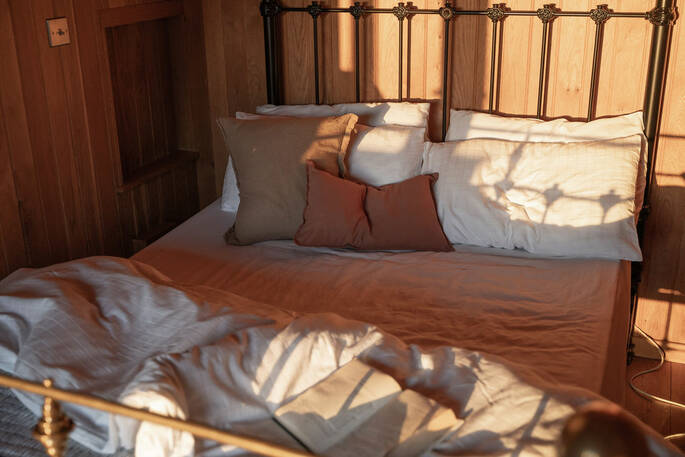 Sunlight on bed