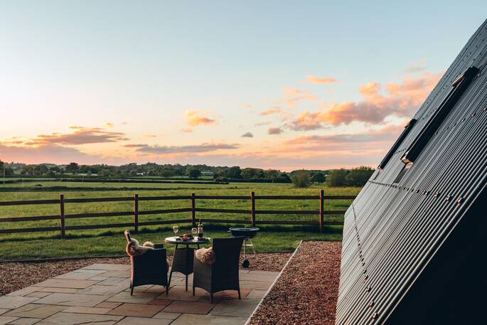 Outdoor seating and BBQ