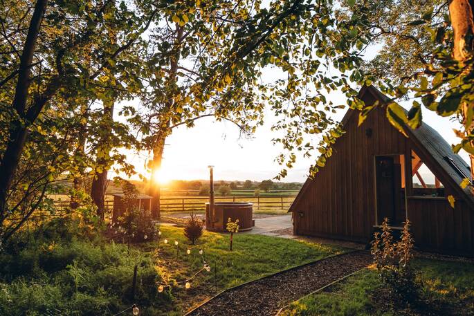 Sunset and Midelney Manor