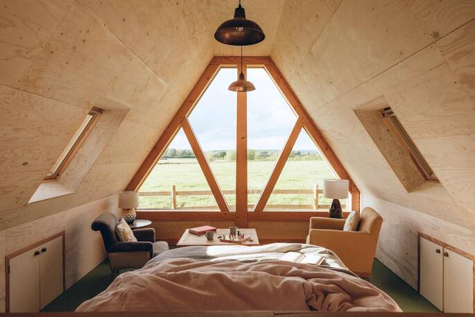 View from the bed