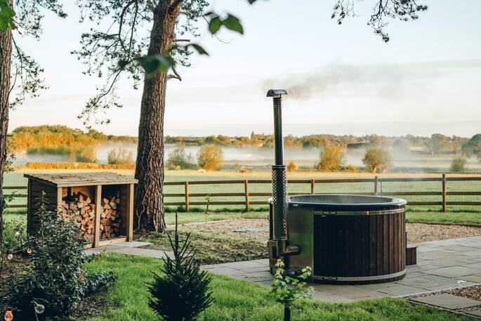 wood fired hot tub
