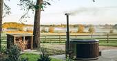 wood fired hot tub
