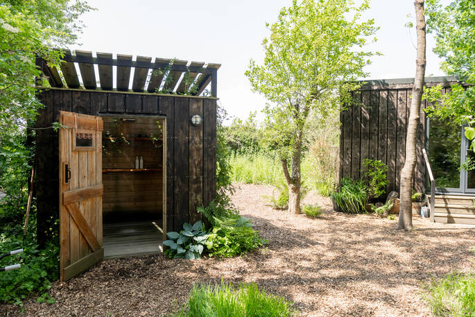 distance from shower to cabin