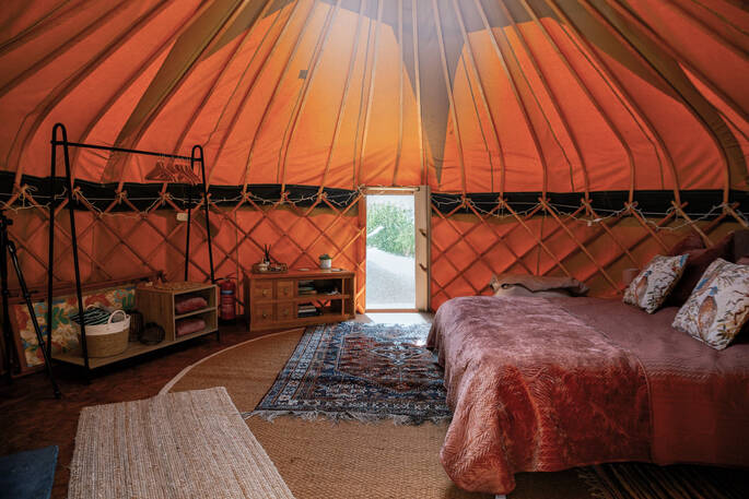 Interior of Yurt