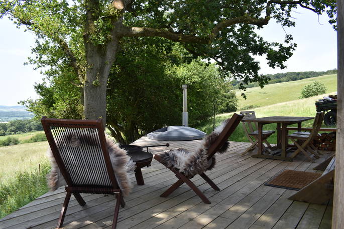 Have a bbq, dip in the sunken hot tub or sit and chat with friends at Tilbury Herdwick in Somerset