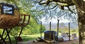 Hot tub & view
