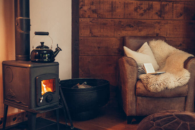 6. Log burner