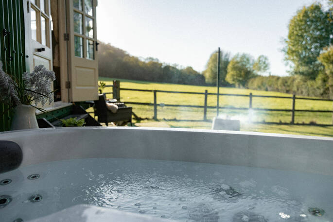 View from the hot tub