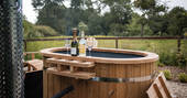 Wood-fired hot tub