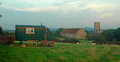 crook's view shepherd's hut woodspring farm exterior