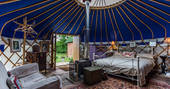 yurt, wood burner, interior, quirky