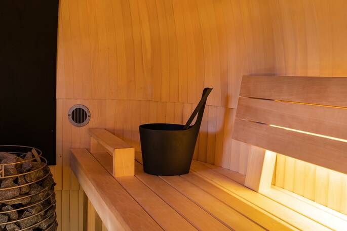 Igluhuts sauna bucket