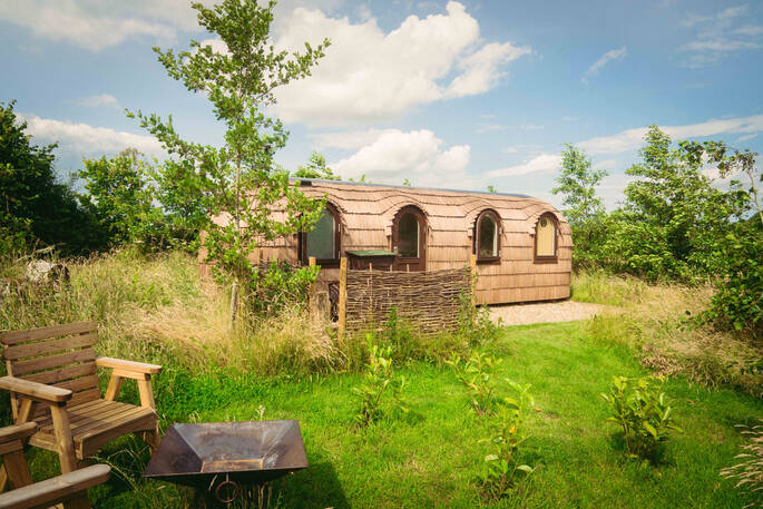 Hornbeam exterior and firepit