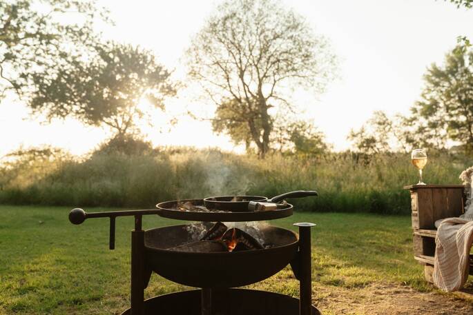 BBQ area with view to sunset