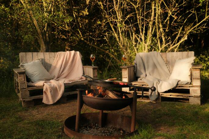 Outdoor seating and BBq