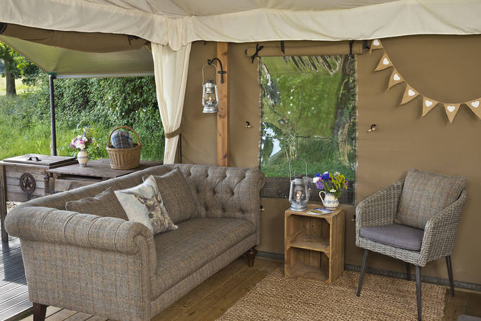 Luxury Lodge Tent 016 2022 Sitting Area by Chris Rawlings