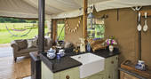 Luxury Lodge Tent 015 2022 Kitchen View by Chris Rawlings