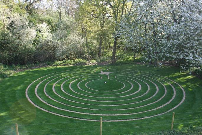 Labyrinth at Nature Reserve White House Farm SNCT