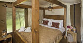 Luxury Lodge Tent 023 Four Poster Bedroom 2 by Chris Rawlings