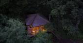 Treehouse at night