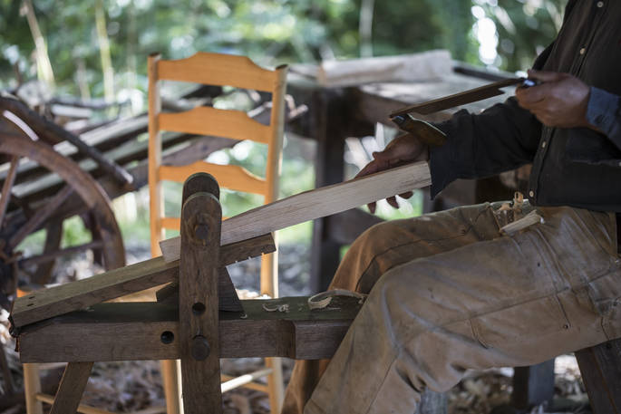 Try your hand at woodcraft at Forest Garden in Sussex