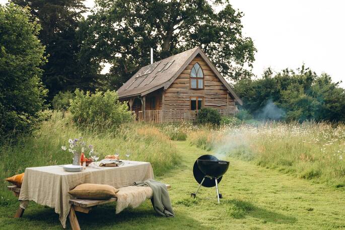 BBQ dining area