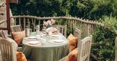 Outdoor dining area