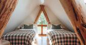 Twin beds upstairs