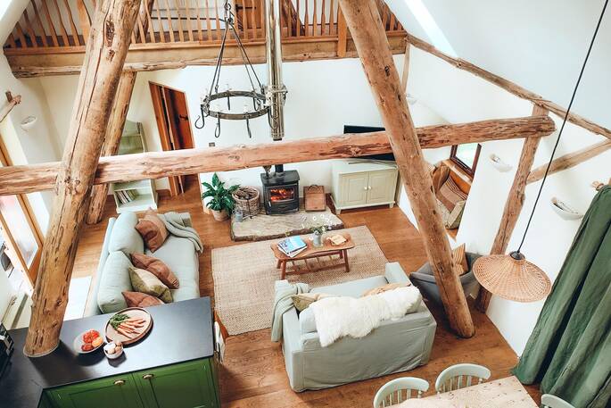 View from the bedroom upstairs