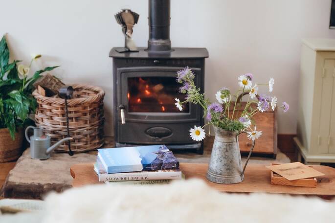Wood burner as the main source of heat