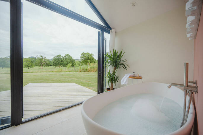 view from the bath tub