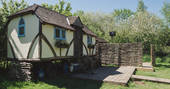 The adorable rustic exterior of Meadow keeper's cottage in Sussex