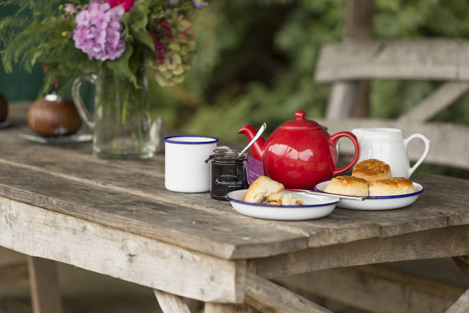 Have a traditional English afternoon tea with one of Swallowtail Hill's preserves in Sussex
