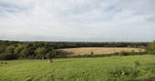 Amazing views across the farm at Swallowtail Hill in Sussex