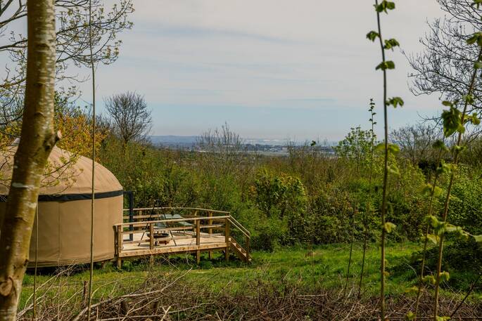 View from the yurt