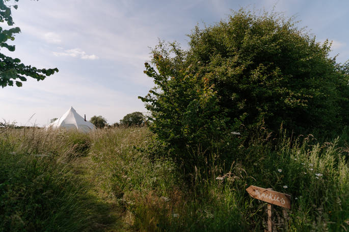 Mackies bell tent surrounding area, Priors Hardwick, Warwickshire