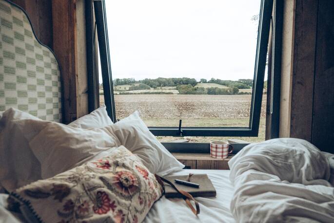 Bedroom view to the fields