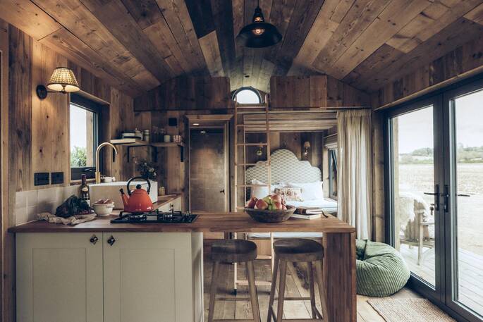 Open plan interior