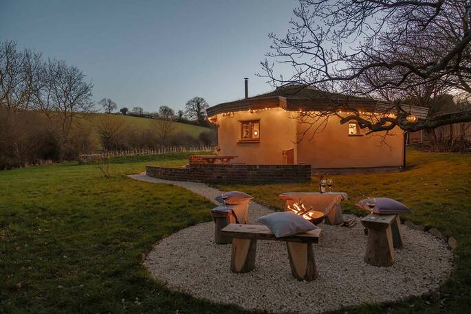 Firepit area outside